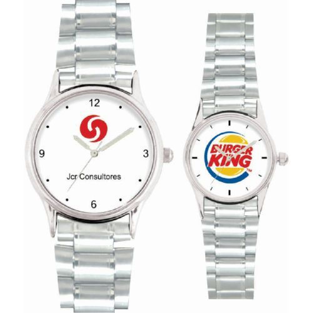 RELOJ  DE METAL CON EXT. METALICO INCLUYE ESTUCHE DE ALUMINIO PLANO  CABALLERO Y DAMA imagen